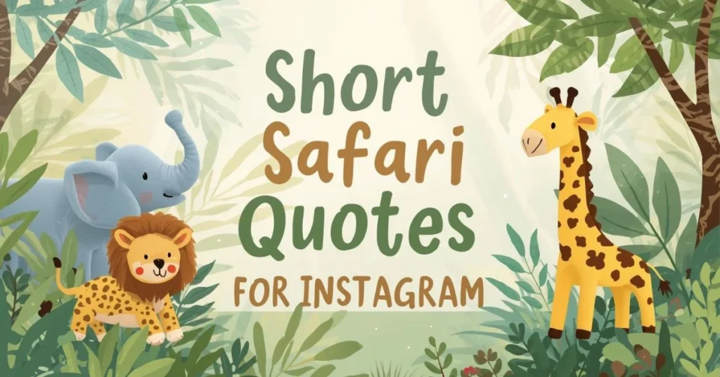 Short Safari Quotes for Instagram