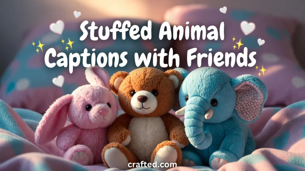 Stuffed Animal Captions with Friends