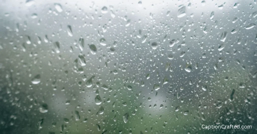 Aesthetic Rain Captions