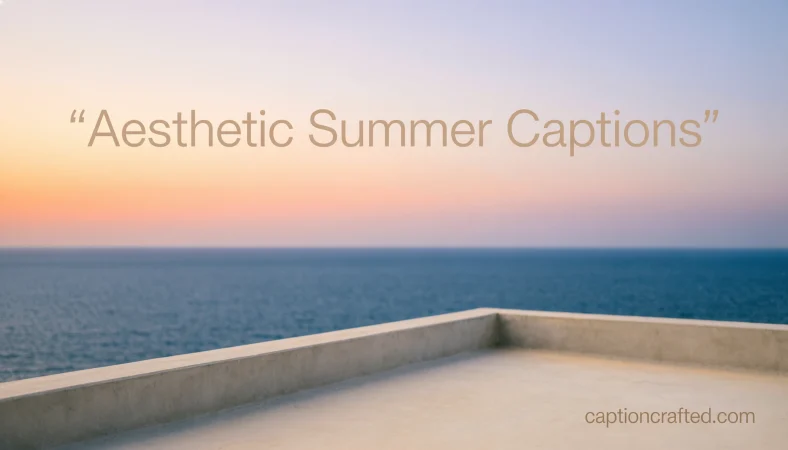 Aesthetic Summer Captions