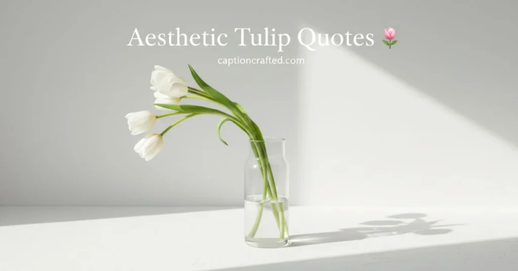 Aesthetic Tulip Instagram Quotes