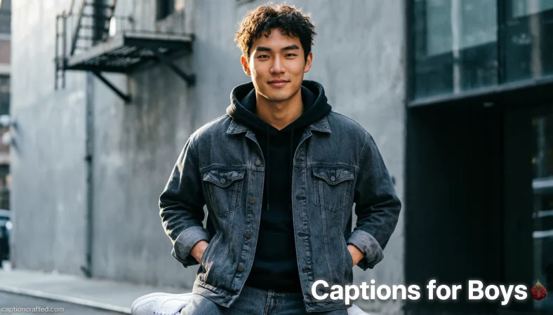 Black and White Captions for Instagram for Boy