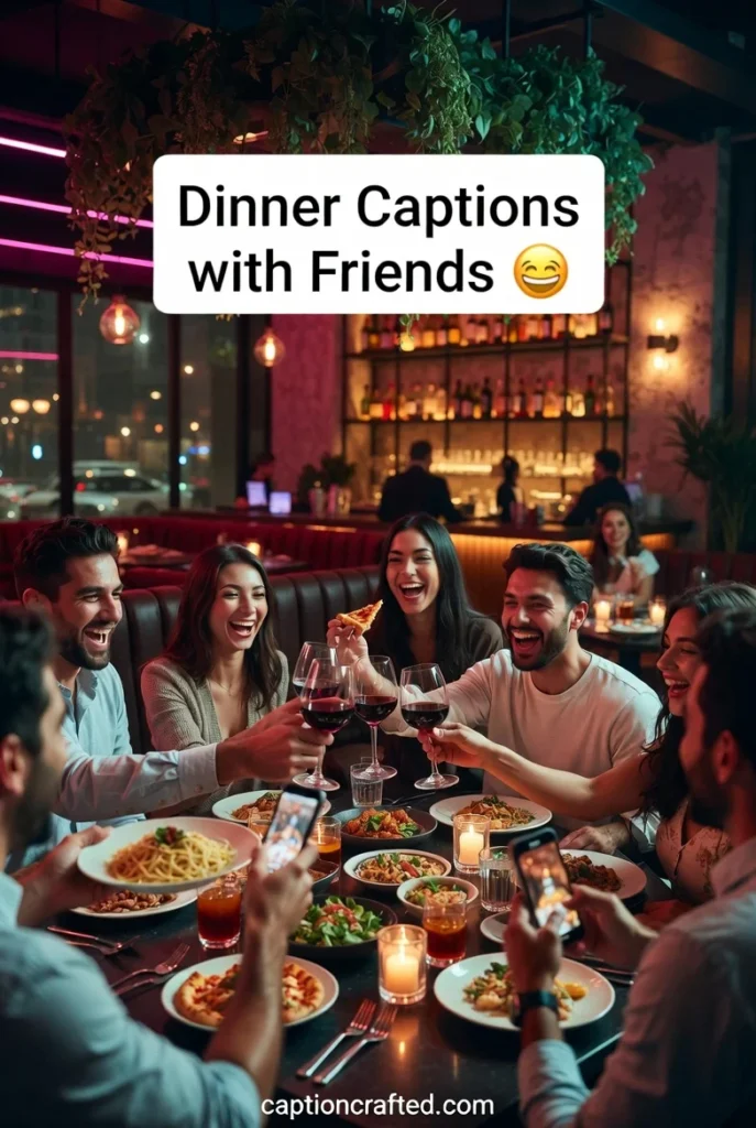 Dinner Captions for Instagram with Friends