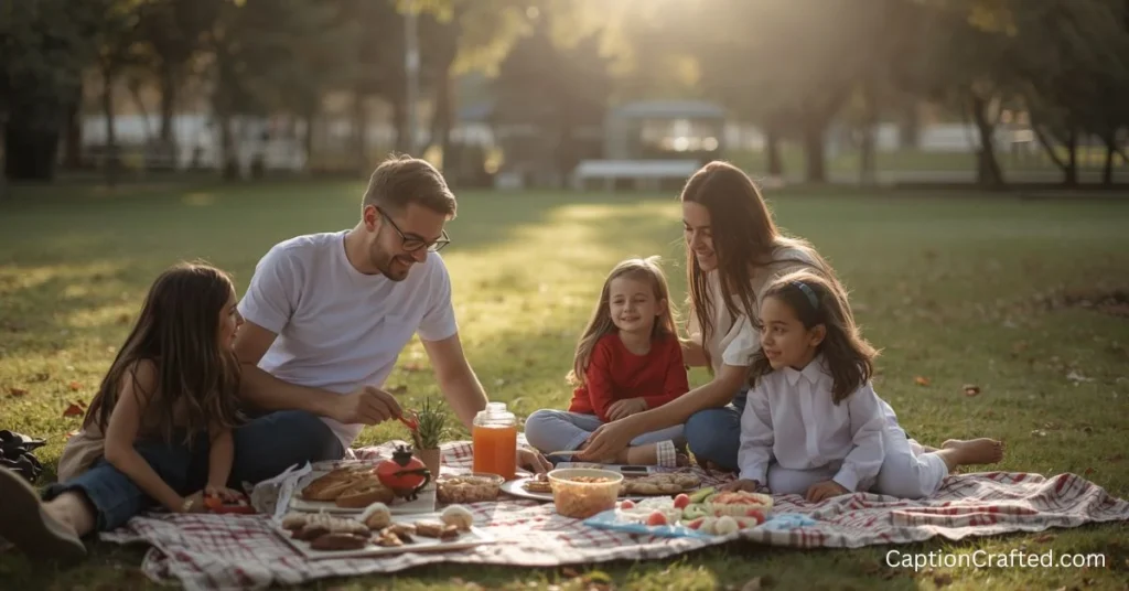 Family Picnic Instagram Captions