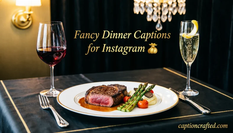 Fancy Dinner Captions for Instagram