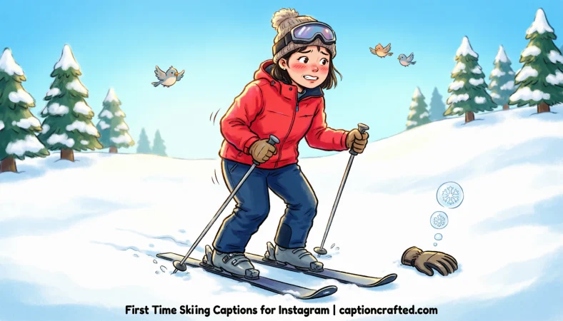 First Time Skiing Captions for Instagram