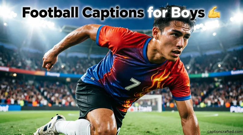 Football Captions for Boys