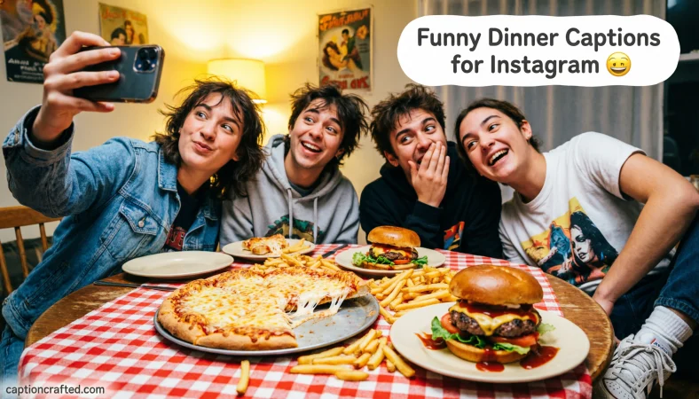 Funny Dinner Captions for Instagram