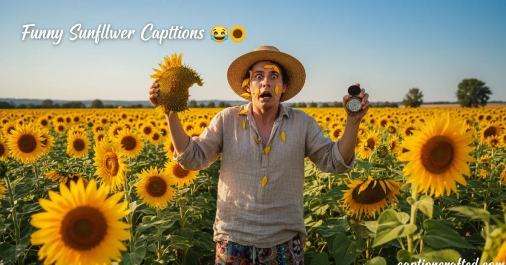 Funny Sunflower Captions
