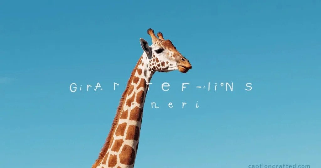 Giraffe Captions for Instagram 