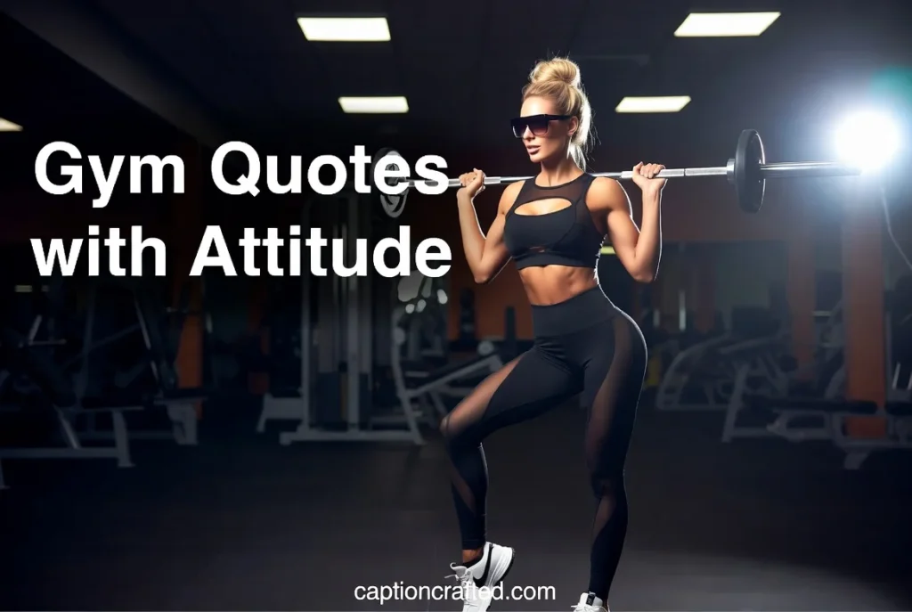 Gym Quotes for Instagram for Girl Attitude