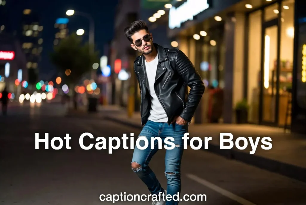 Hot Captions for Instagram for Boys