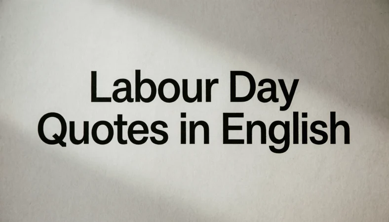 Labour Day Quotes in English