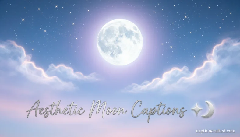 Moon Captions for Instagram Aesthetic