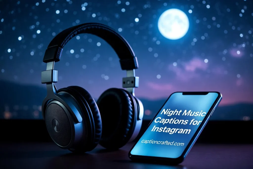 Night Music Captions for Instagram