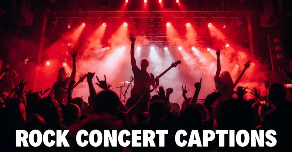 Rock Concert Captions for Instagram