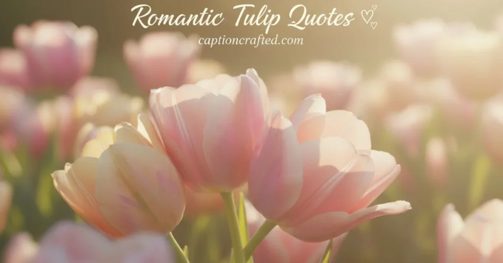 Romantic Tulip Quotes for Love Posts