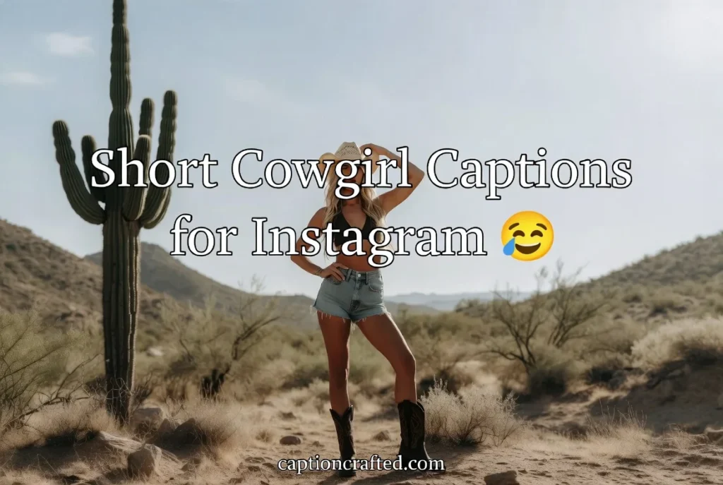 Short Cowgirl Captions for Instagram
