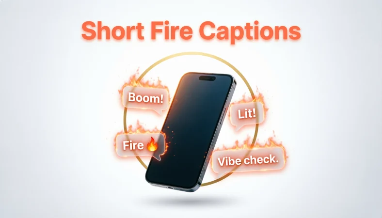 Short Fire Captions for Instagram