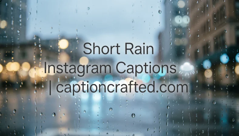 Short Rain Instagram Captions