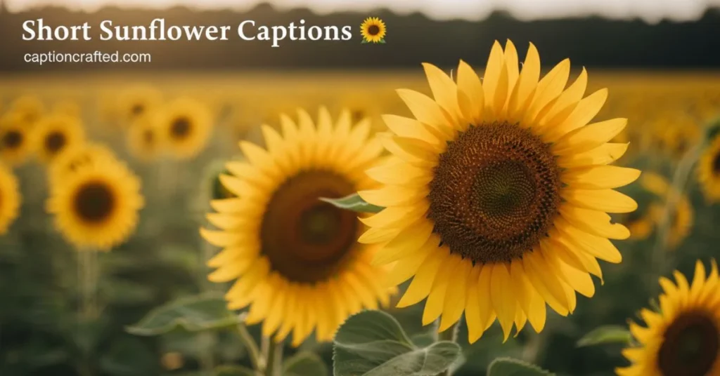 Short Sunflower Captions