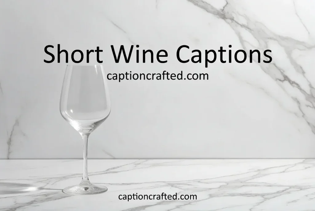 Short Wine Captions for Instagram 