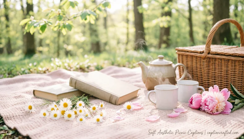 Soft Aesthetic Picnic Captions