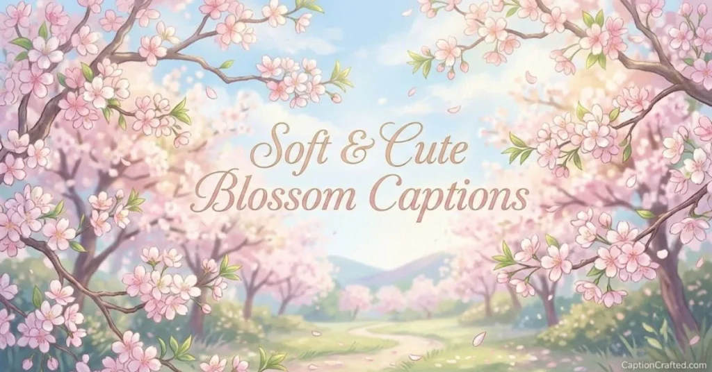Soft & Cute Blossom Captions