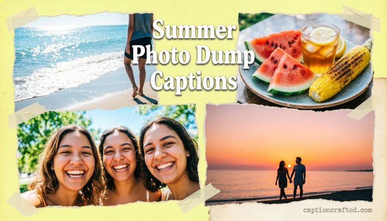 Summer Photo Dump Captions