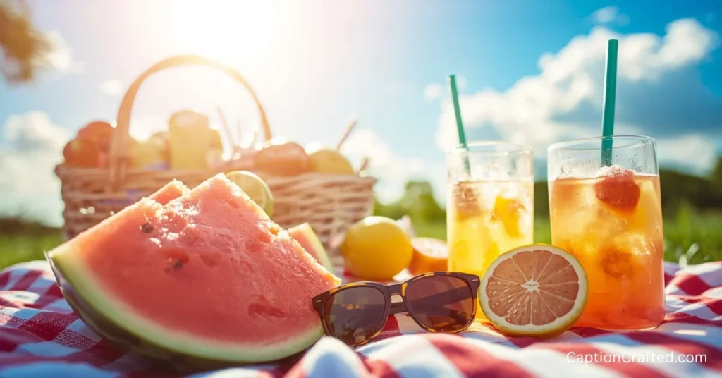 Summer Picnic Captions