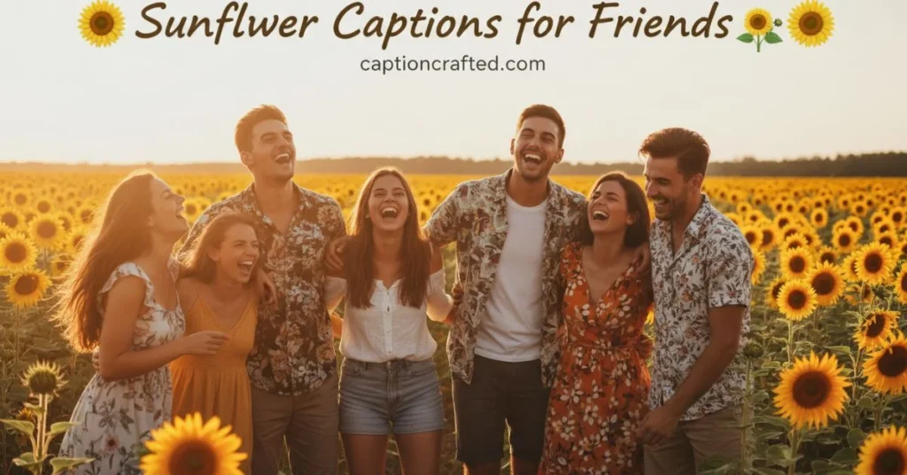 Sunflower Captions for Friends