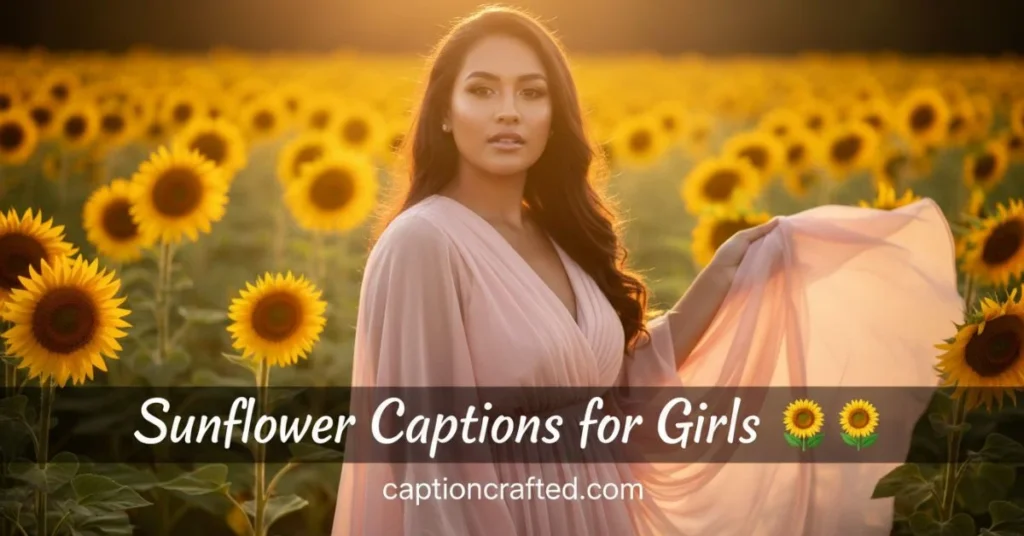 Sunflower Captions for Girls