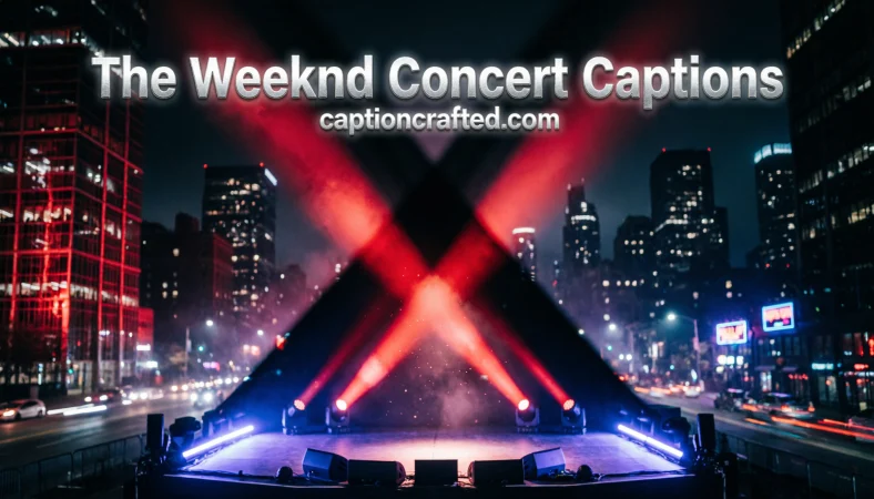 The Weeknd Concert Captions