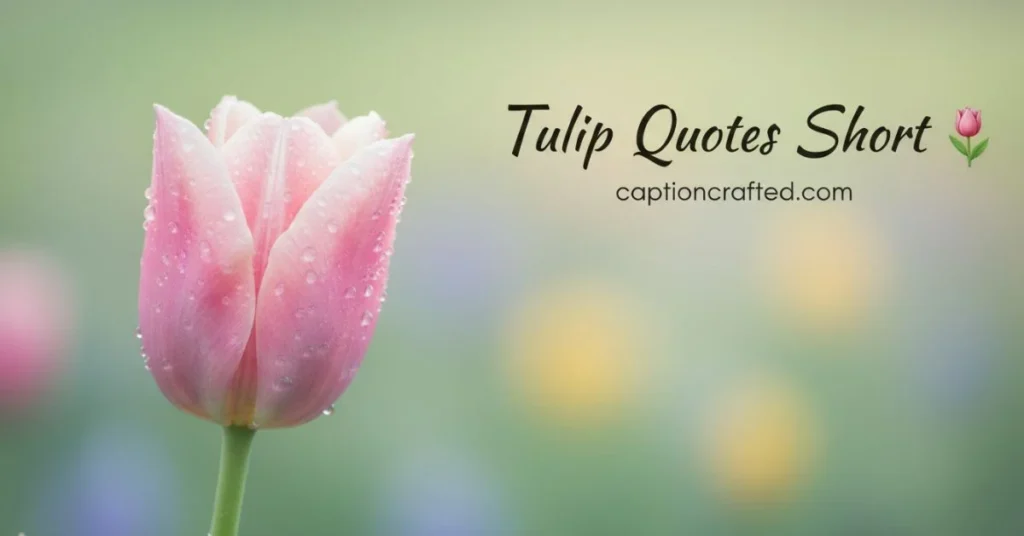 Tulip Quotes Short