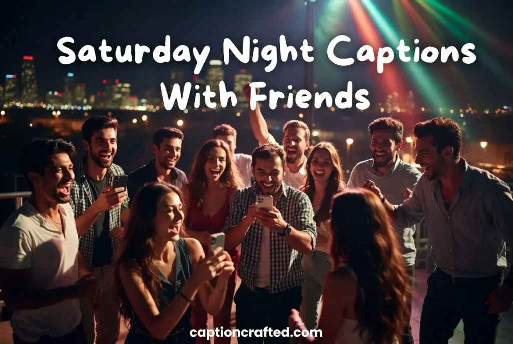 Saturday Night Captions With Friends