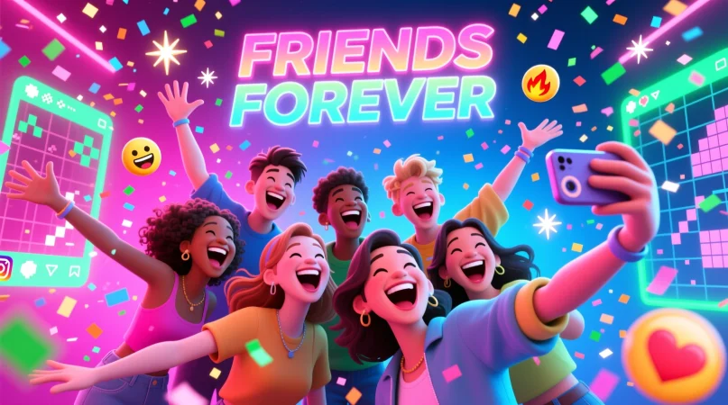 Crazy Friends Captions For Instagram