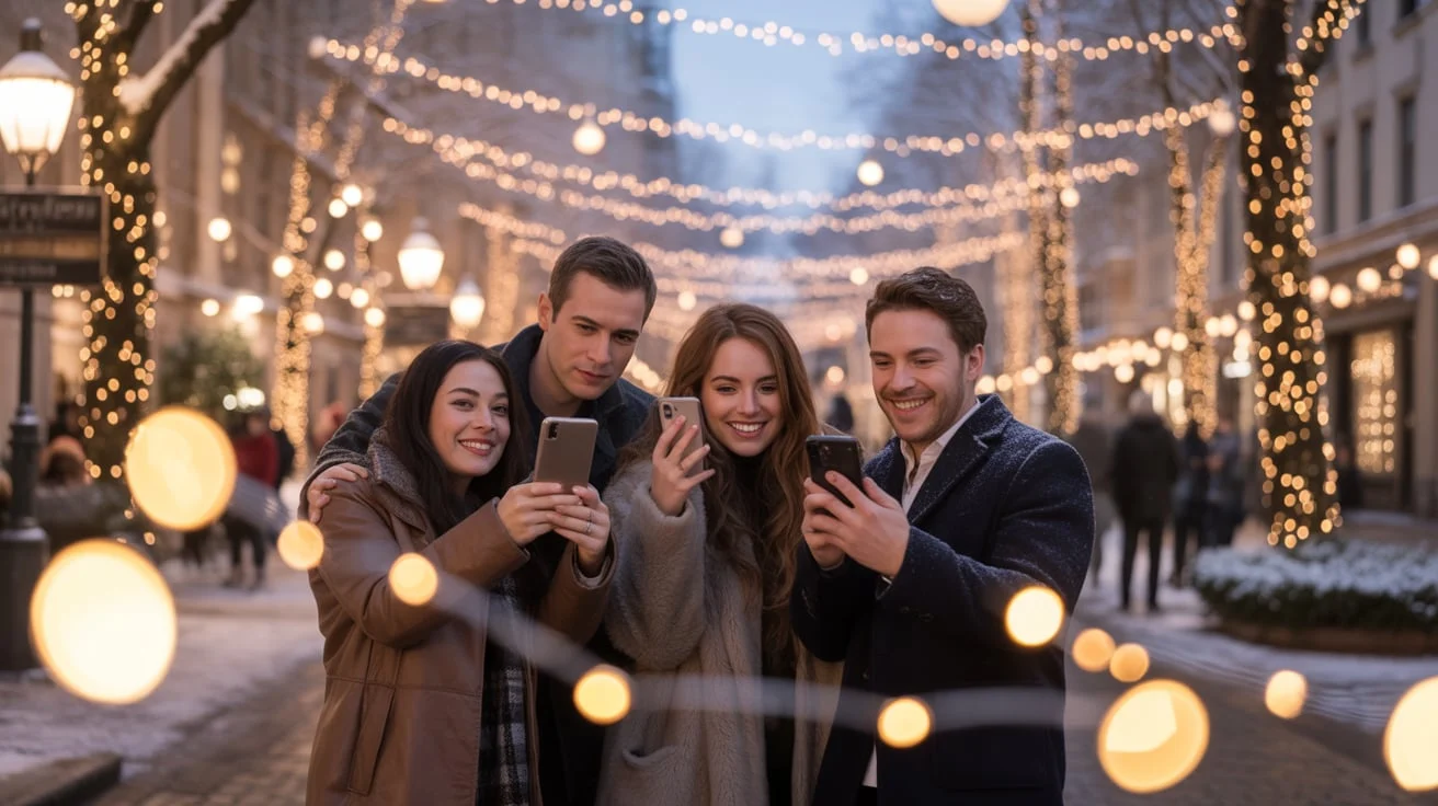 Christmas Night Light Instagram Captions