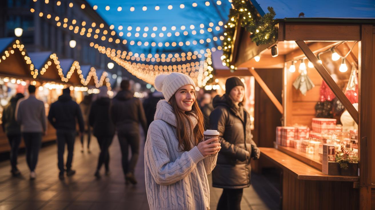 Christmas Night Market Instagram Captions