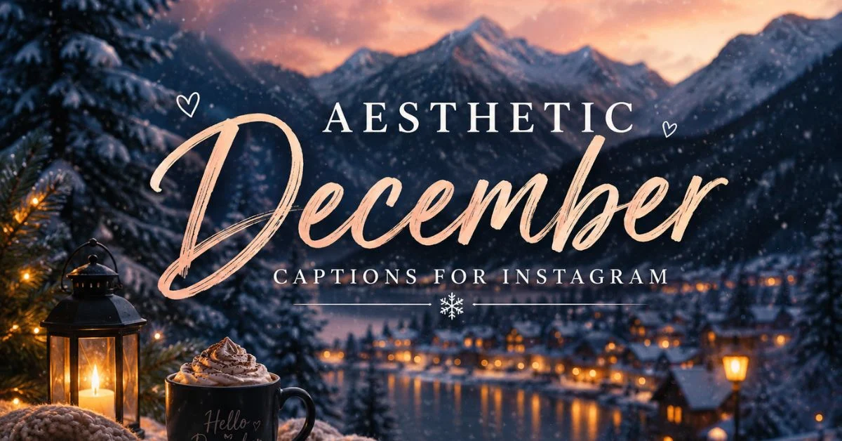 Aesthetic December Captions for Instagram