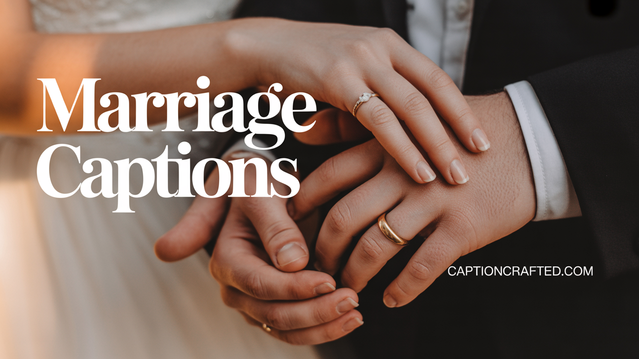 Marriage Captions For Instagram