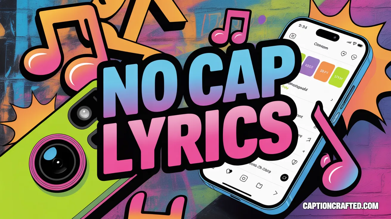 No Cap Lyrics Captions for Instagram
