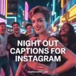 night out captions for instagram