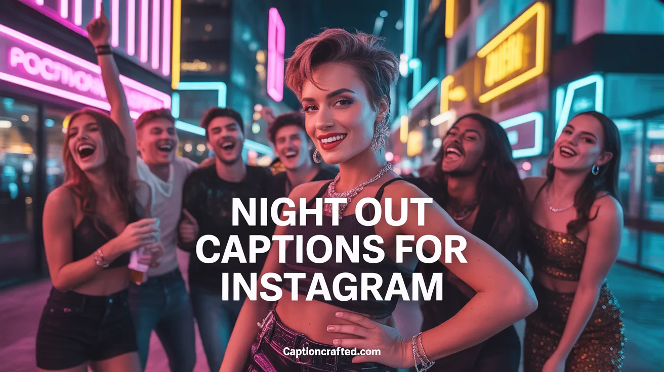 night out captions for instagram