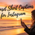 sunset short captions for instagram