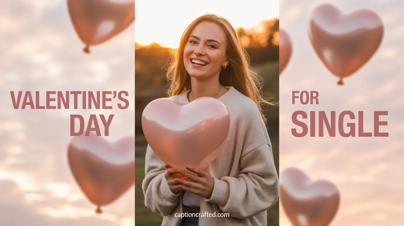 valentine's day instagram captions for single