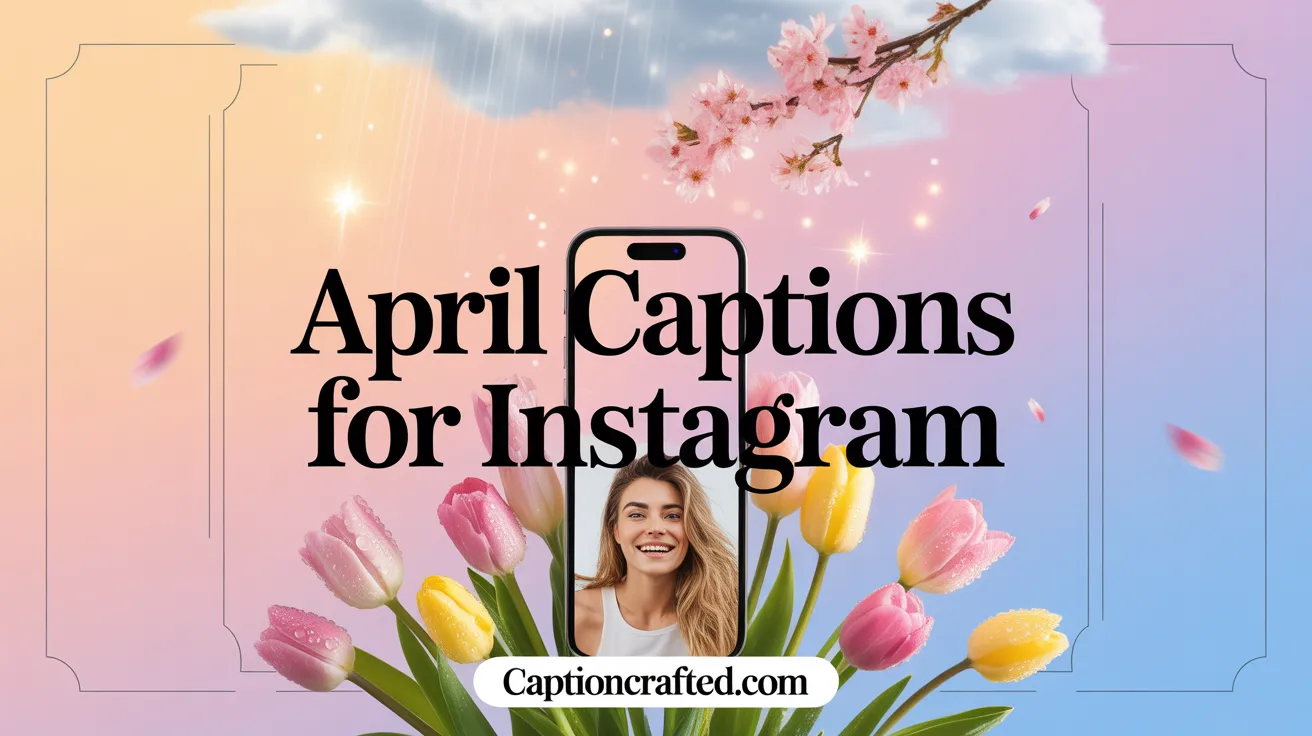 April Captions For instagram