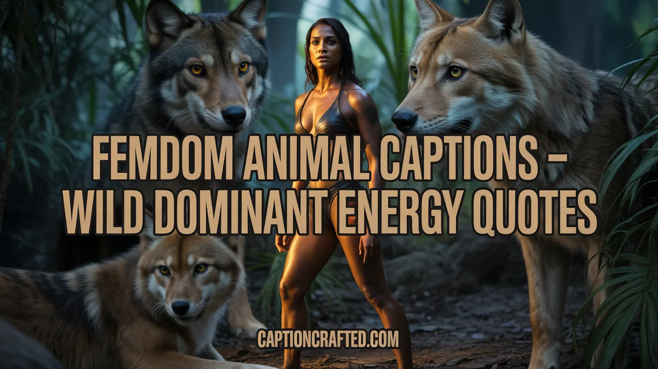 femdom animal captions