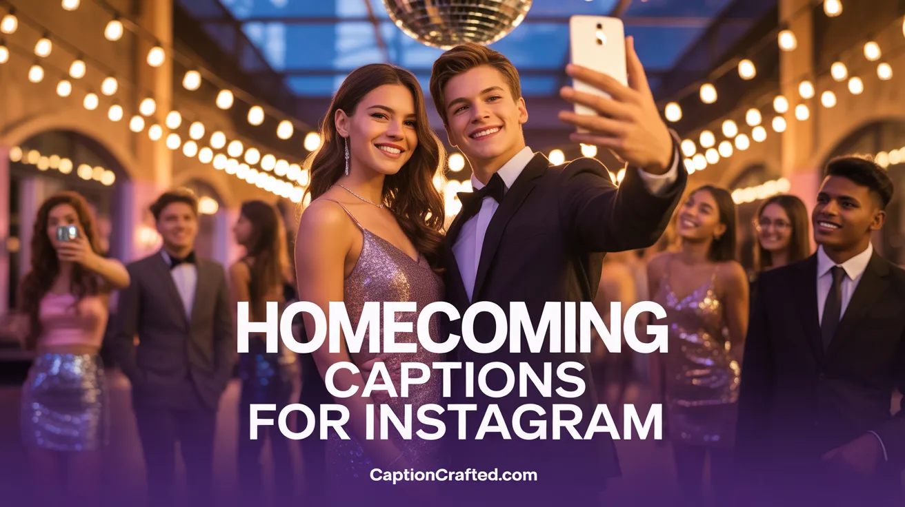 Homecoming Captions for Instagram