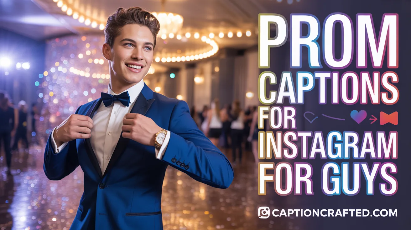 prom captions for instagram for guys
