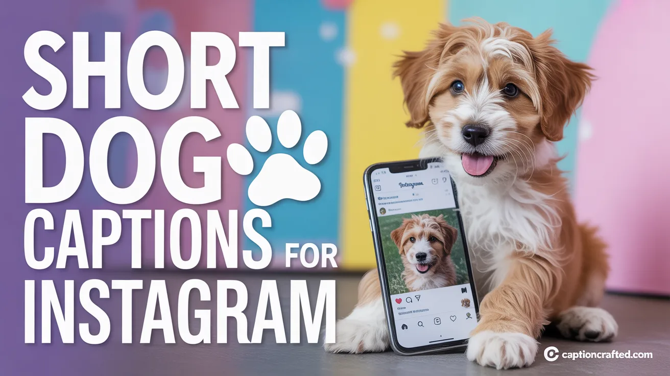 Short Dog Captions for Instagram